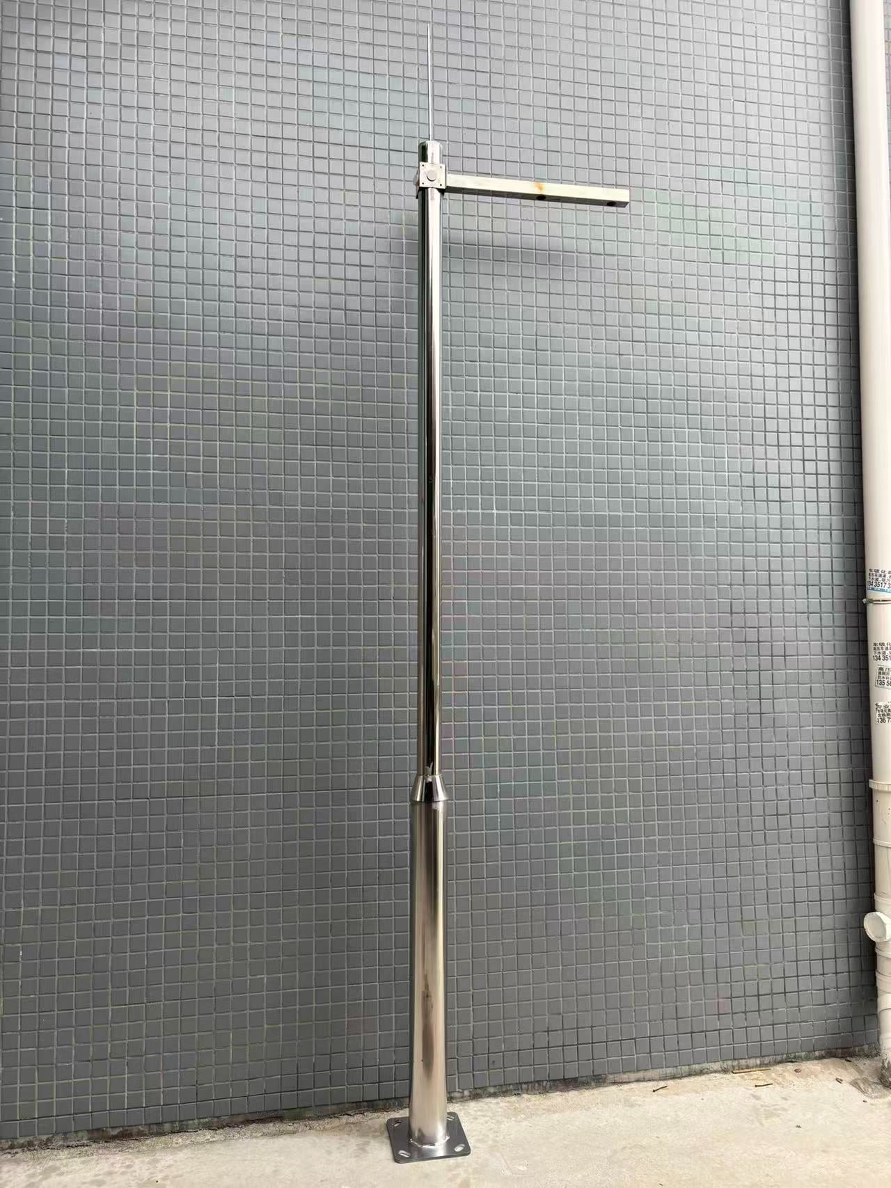 Stainless steel surveillance pole
