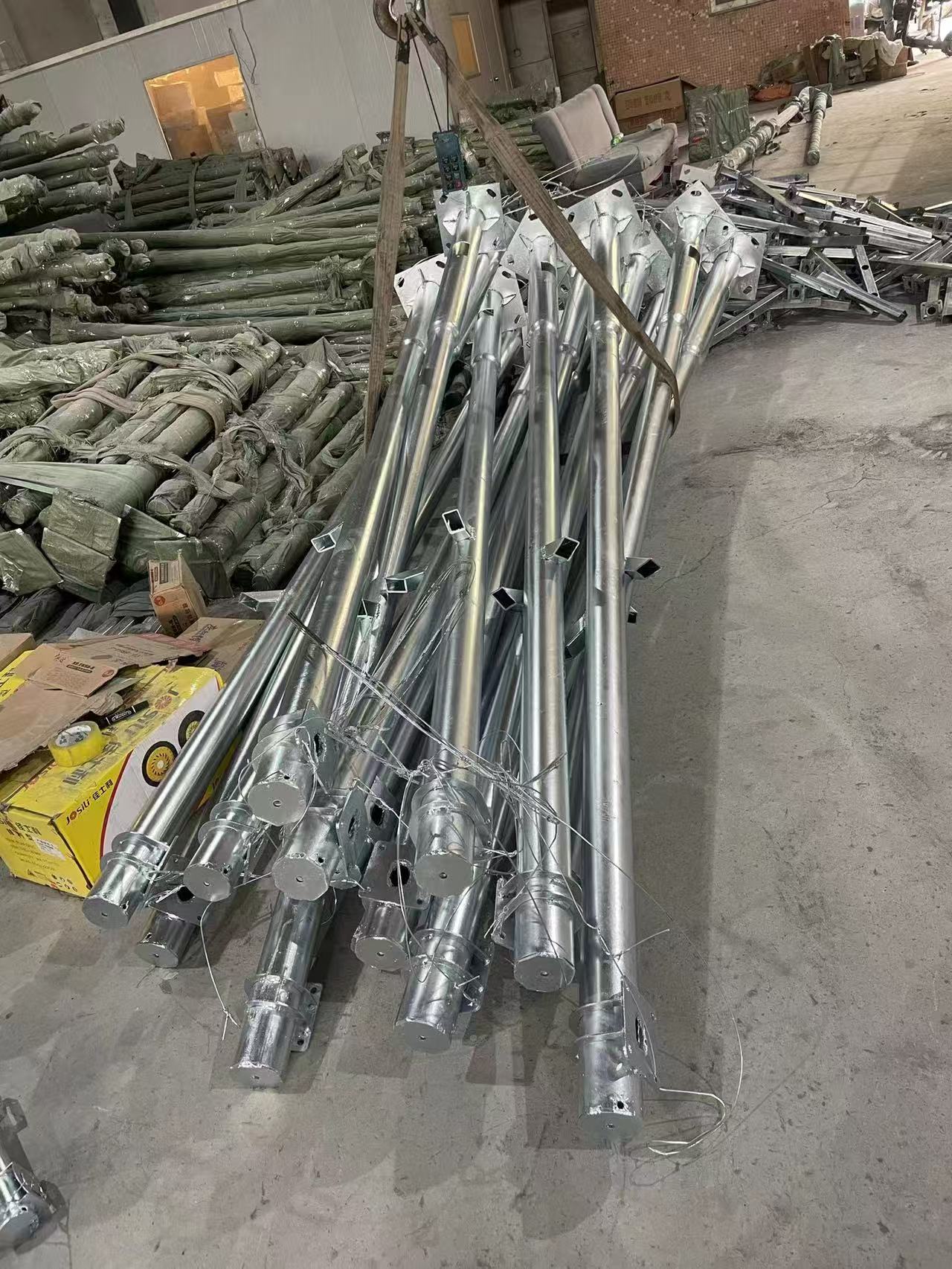 Integrated cable management monitoring pole