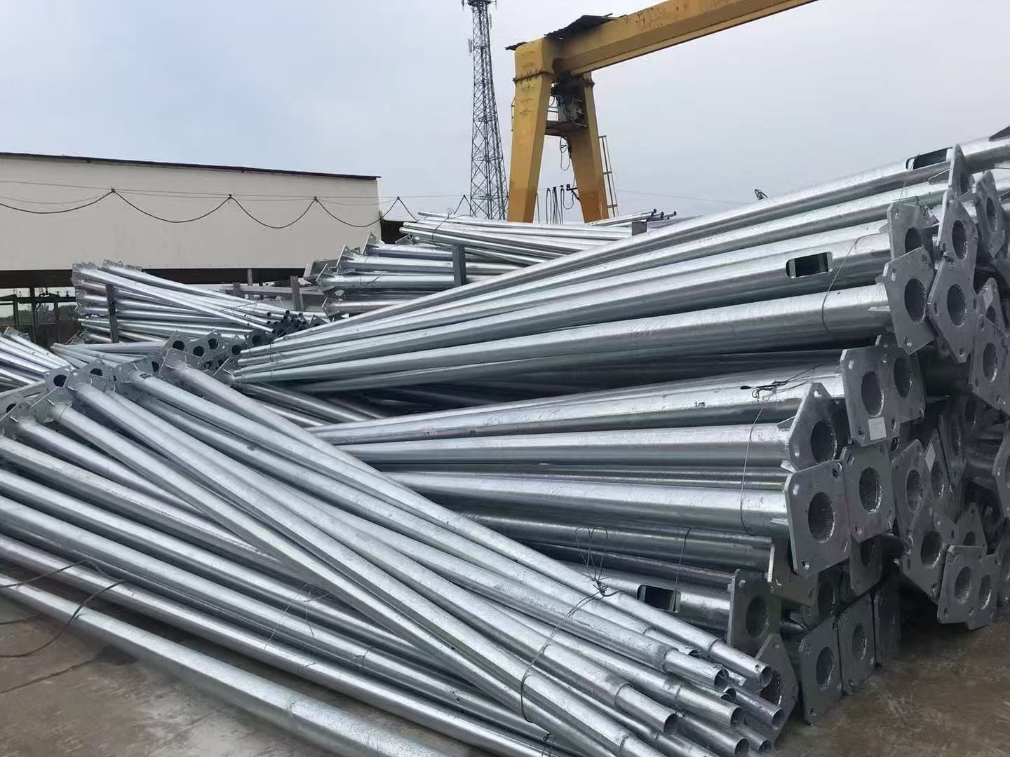 Galvanized anti-corrosion monitoring pole
