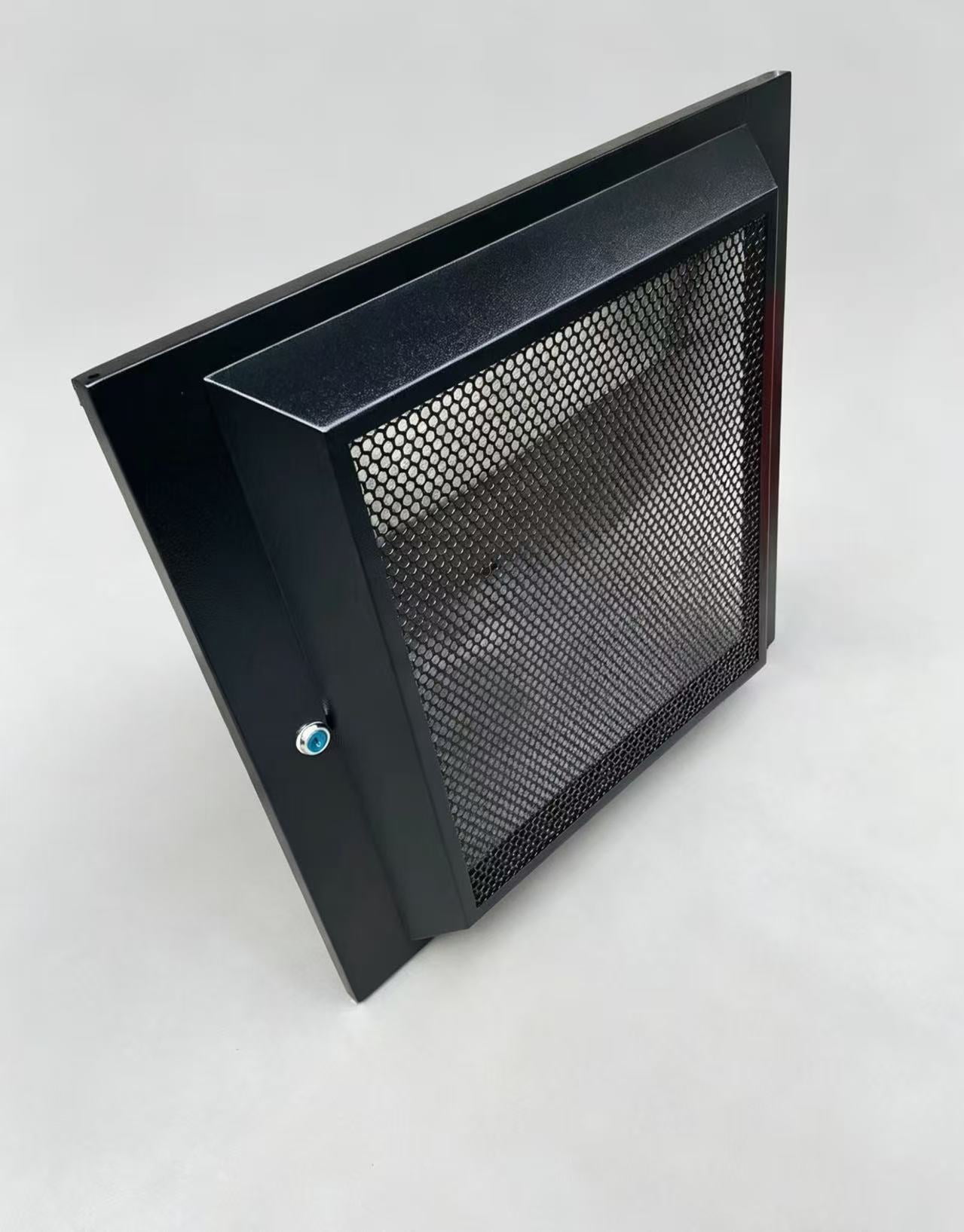 Protruding mesh door for network cabinets