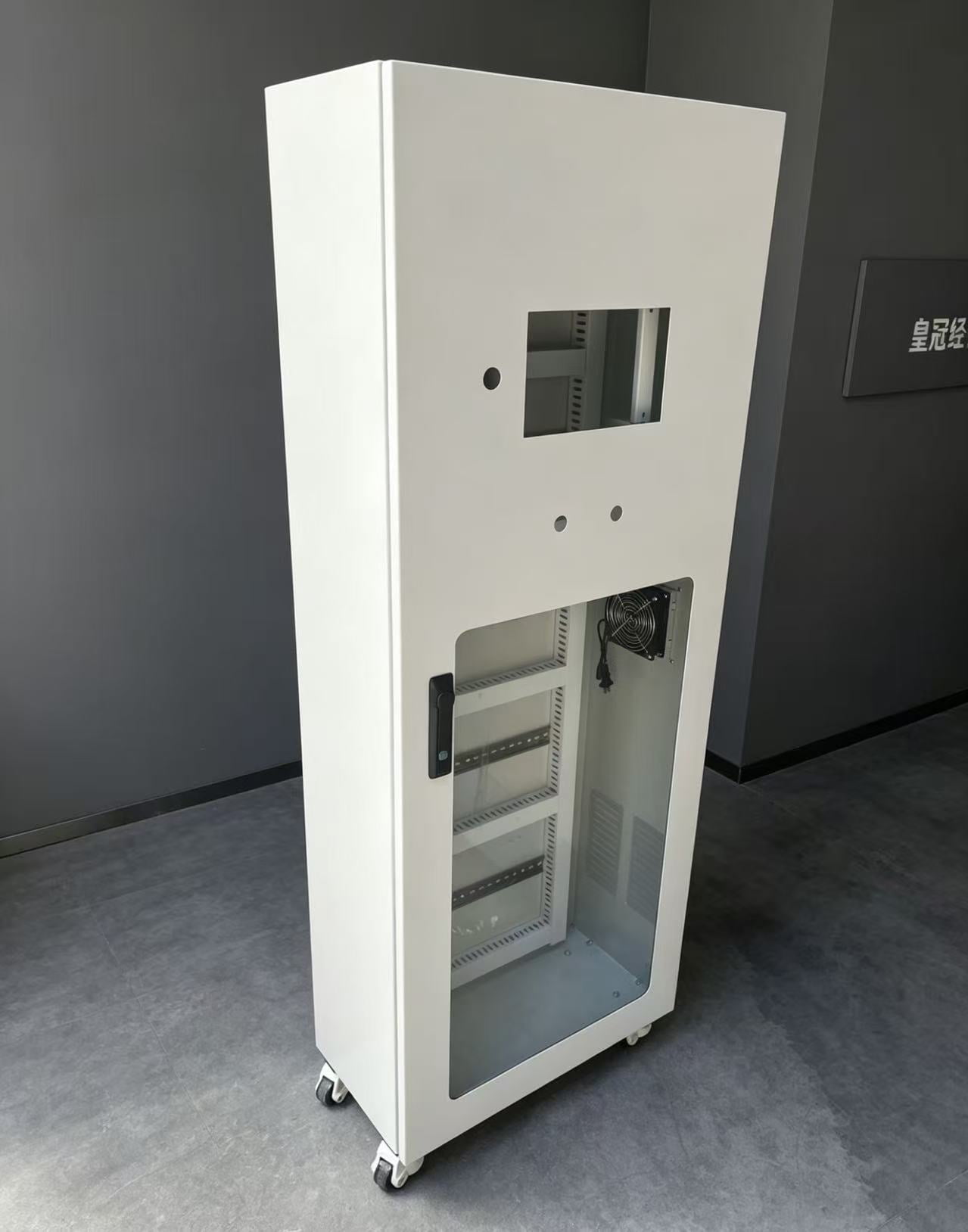 Custom modular open-frame rack enclosure
