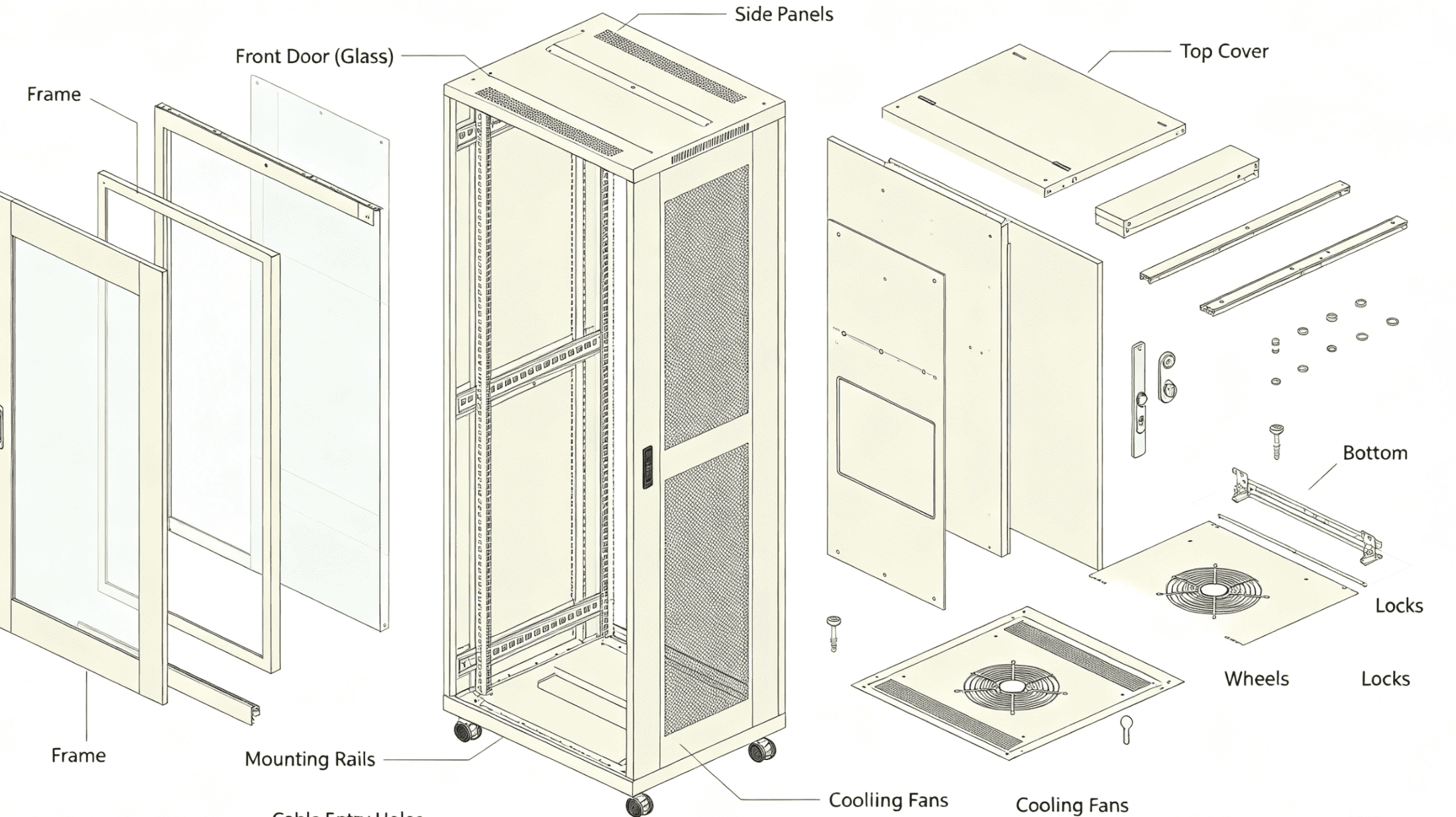 complete network cabinet structure parts complete network cabinet structure parts