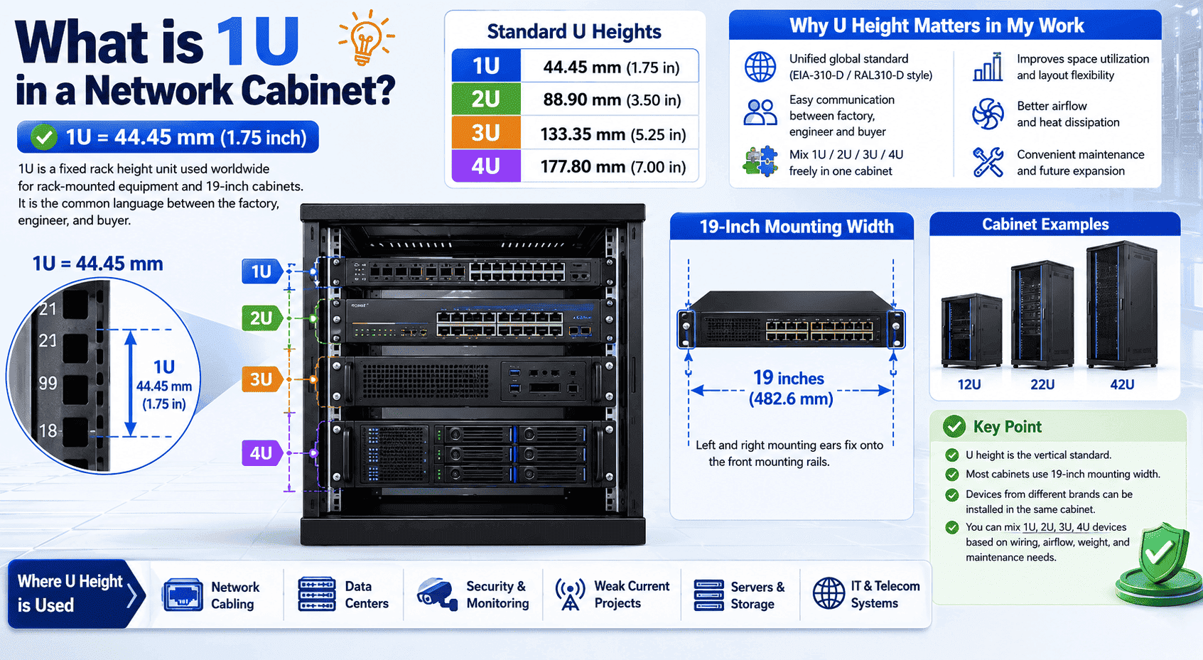 1U rack height standard cabinet 1U rack height standard cabinet