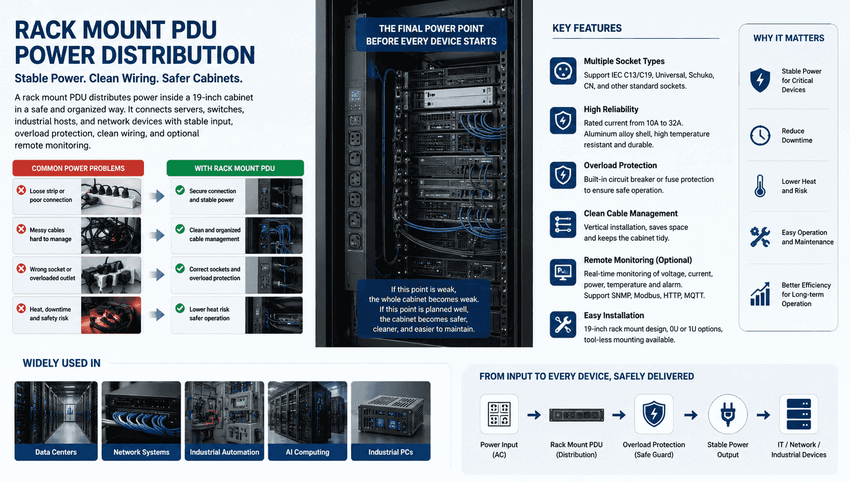 rack mount PDU power distribution rack mount PDU power distribution