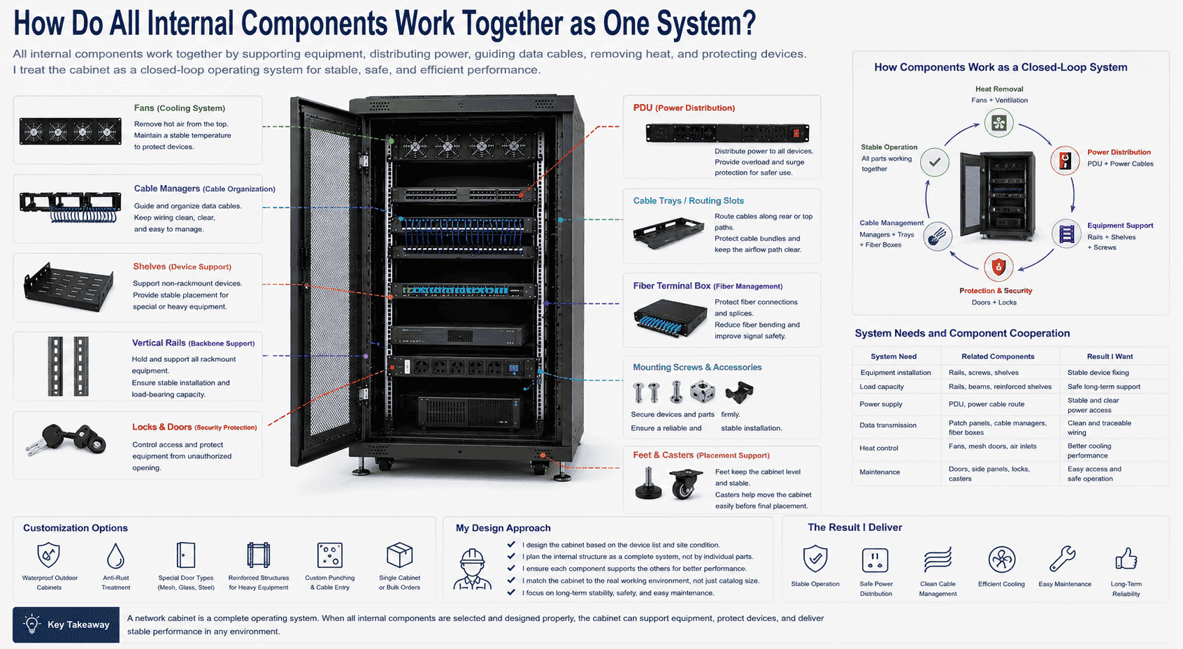network cabinet complete internal system network cabinet complete internal system