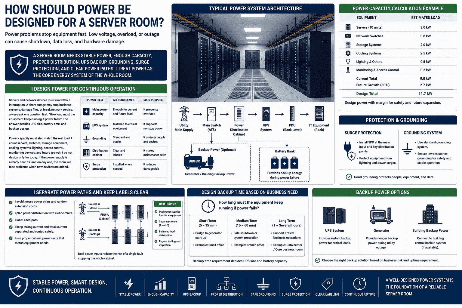 server room power server room power