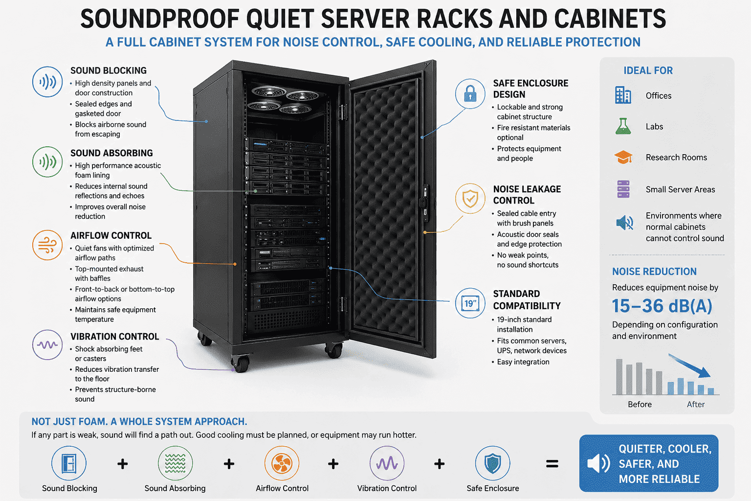 soundproof quiet server racks and cabinets soundproof quiet server racks and cabinets