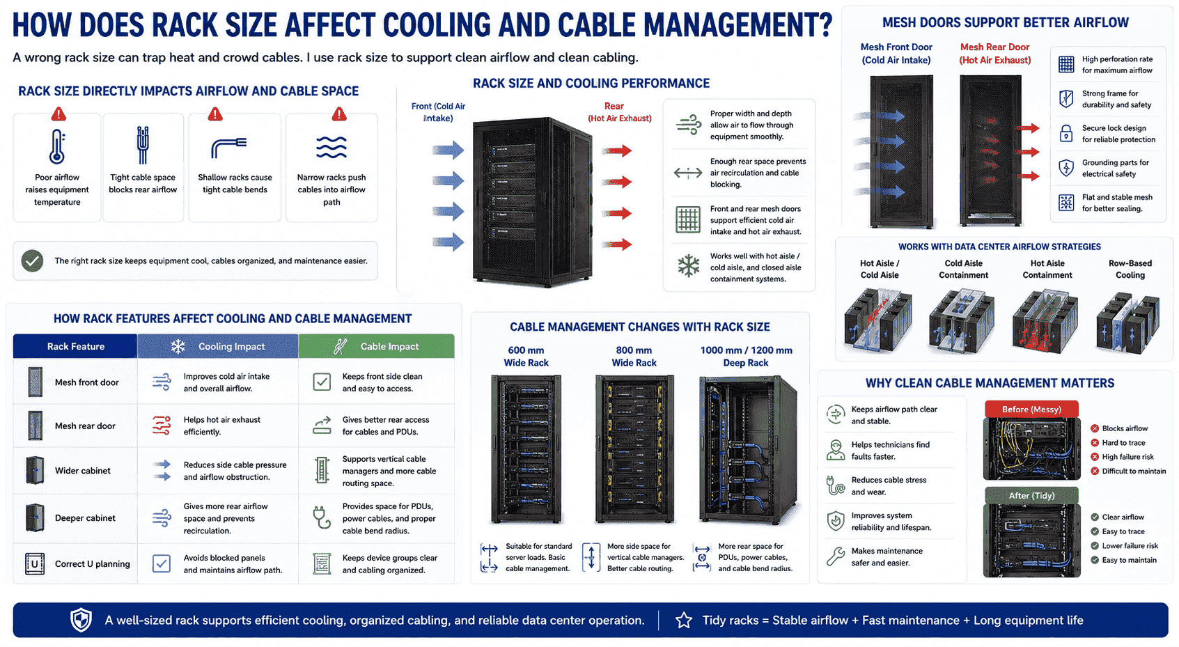 server rack cooling and cable management server rack cooling and cable management
