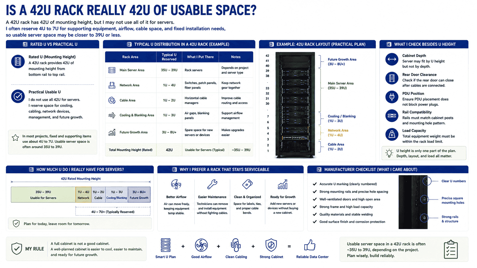42U server rack usable space 42U server rack usable space