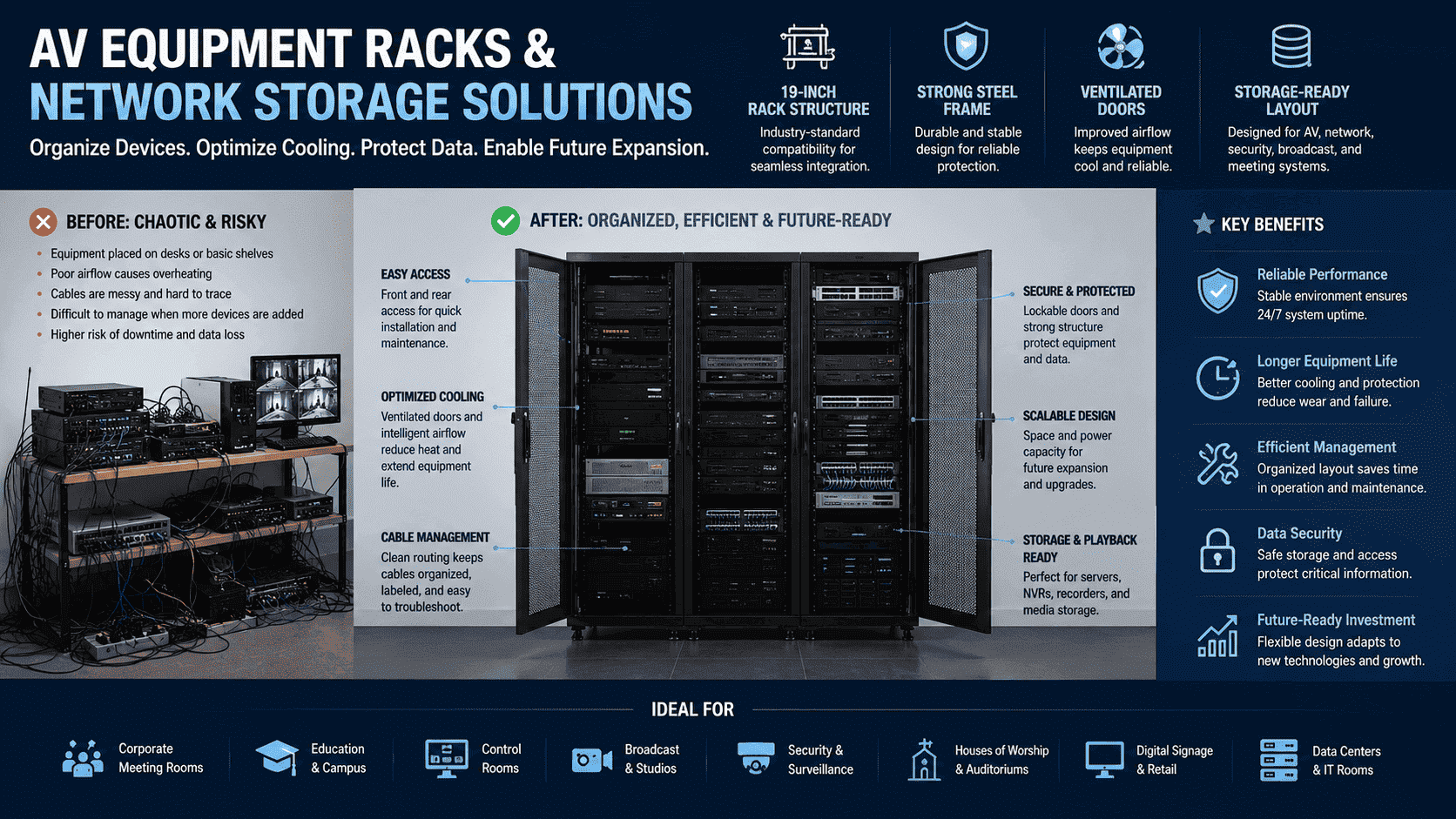 dedicated AV equipment rack dedicated AV equipment rack