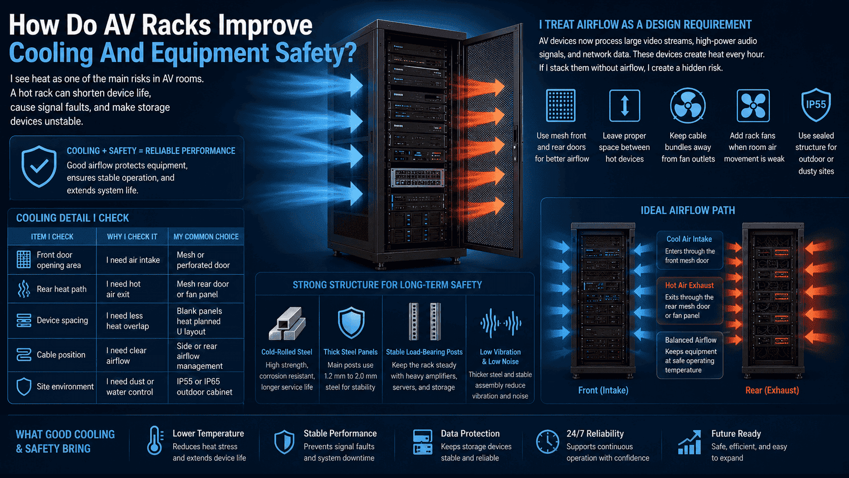 AV rack cooling ventilation AV rack cooling ventilation