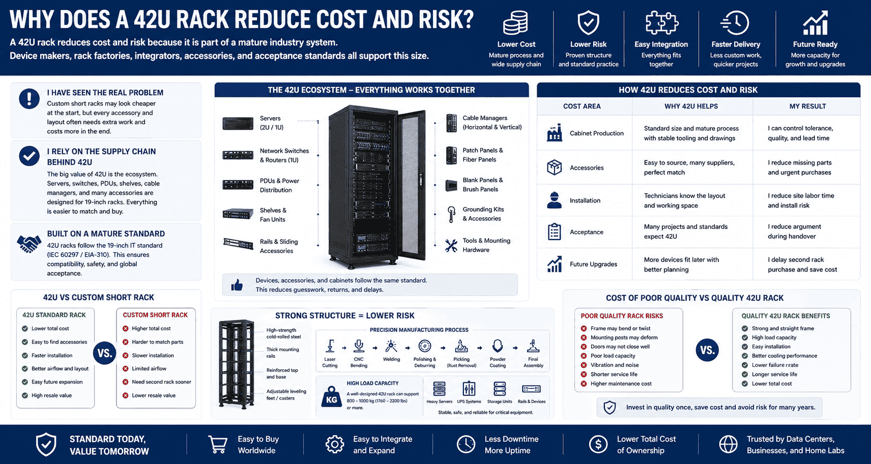 42U rack cost and standardization 42U rack cost and standardization