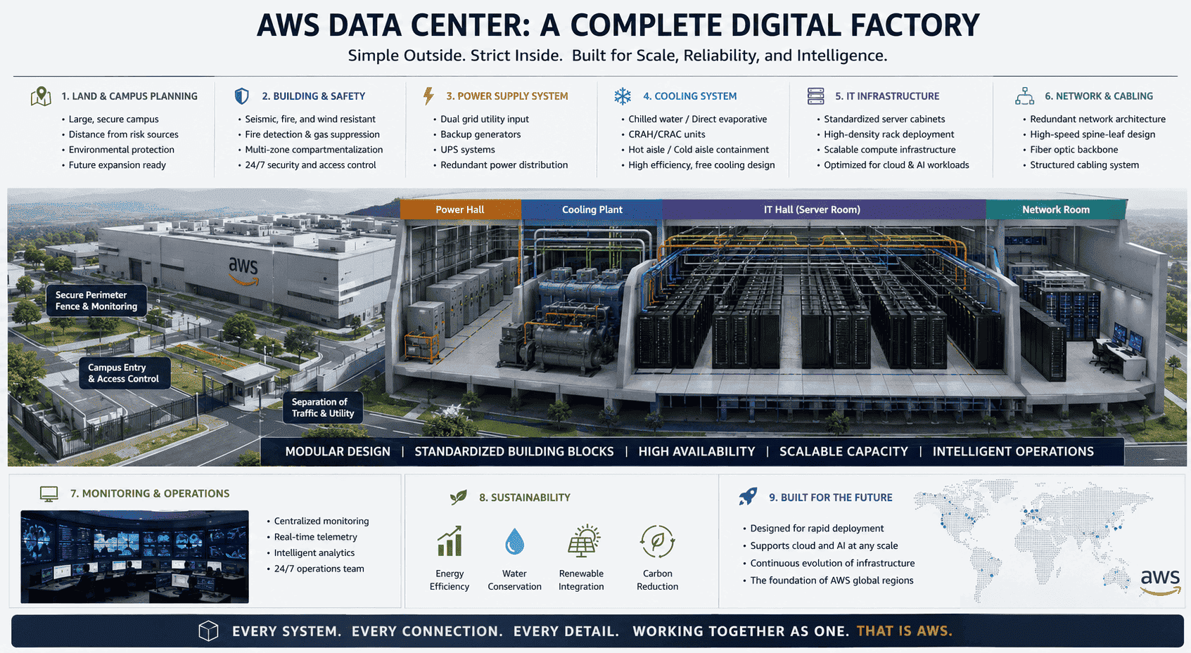 AWS datacenter industrial campus AWS datacenter industrial campus