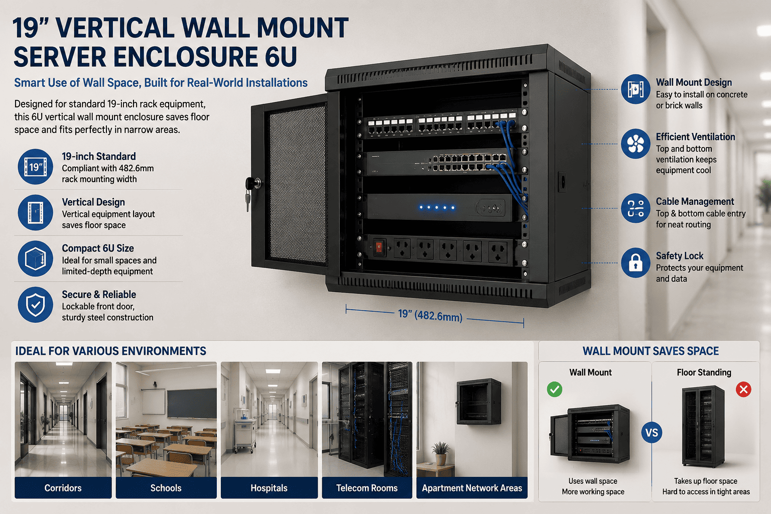 19 inch rack standard vertical server enclosure 19 inch rack standard vertical server enclosure
