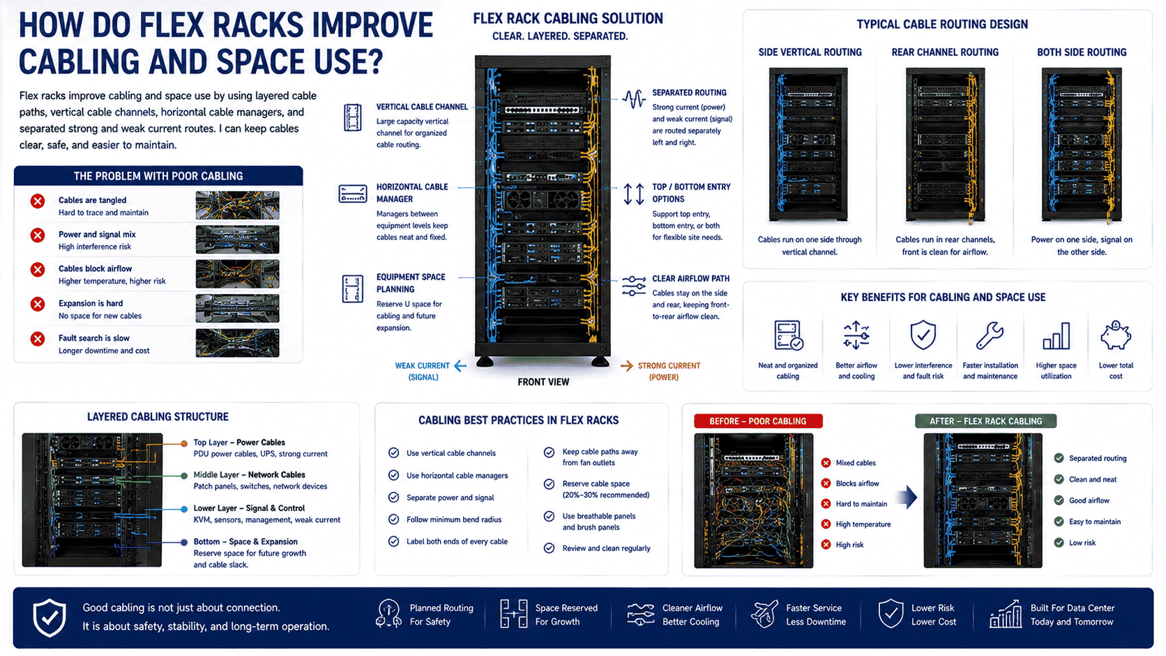data center cabling rack