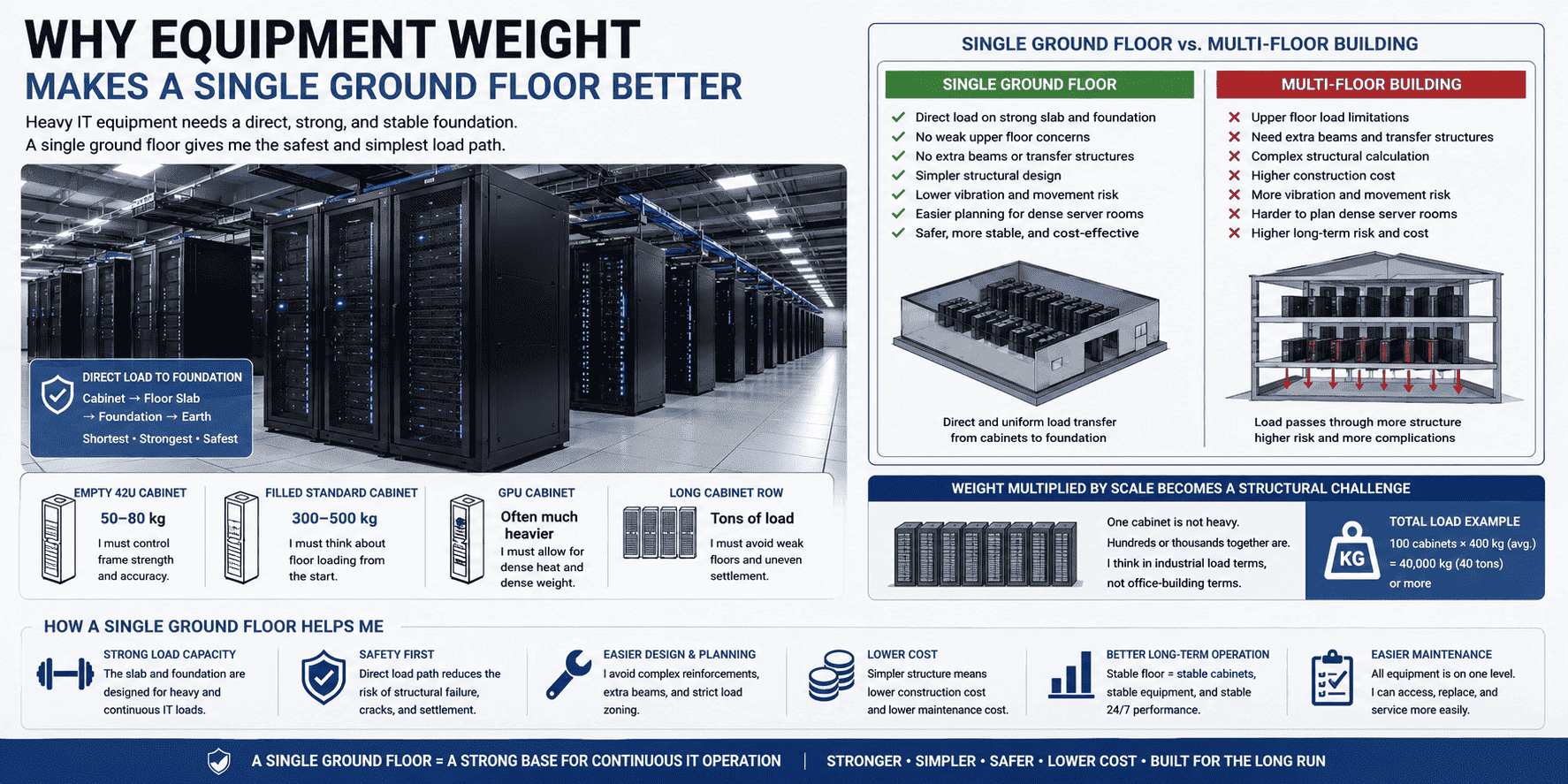 heavy server cabinet load