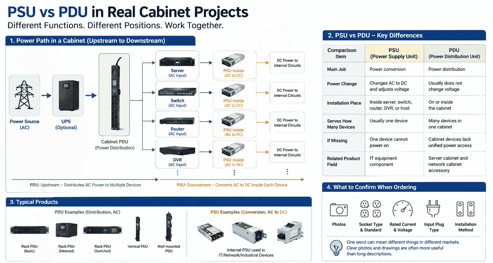 PSU and PDU difference PSU and PDU difference