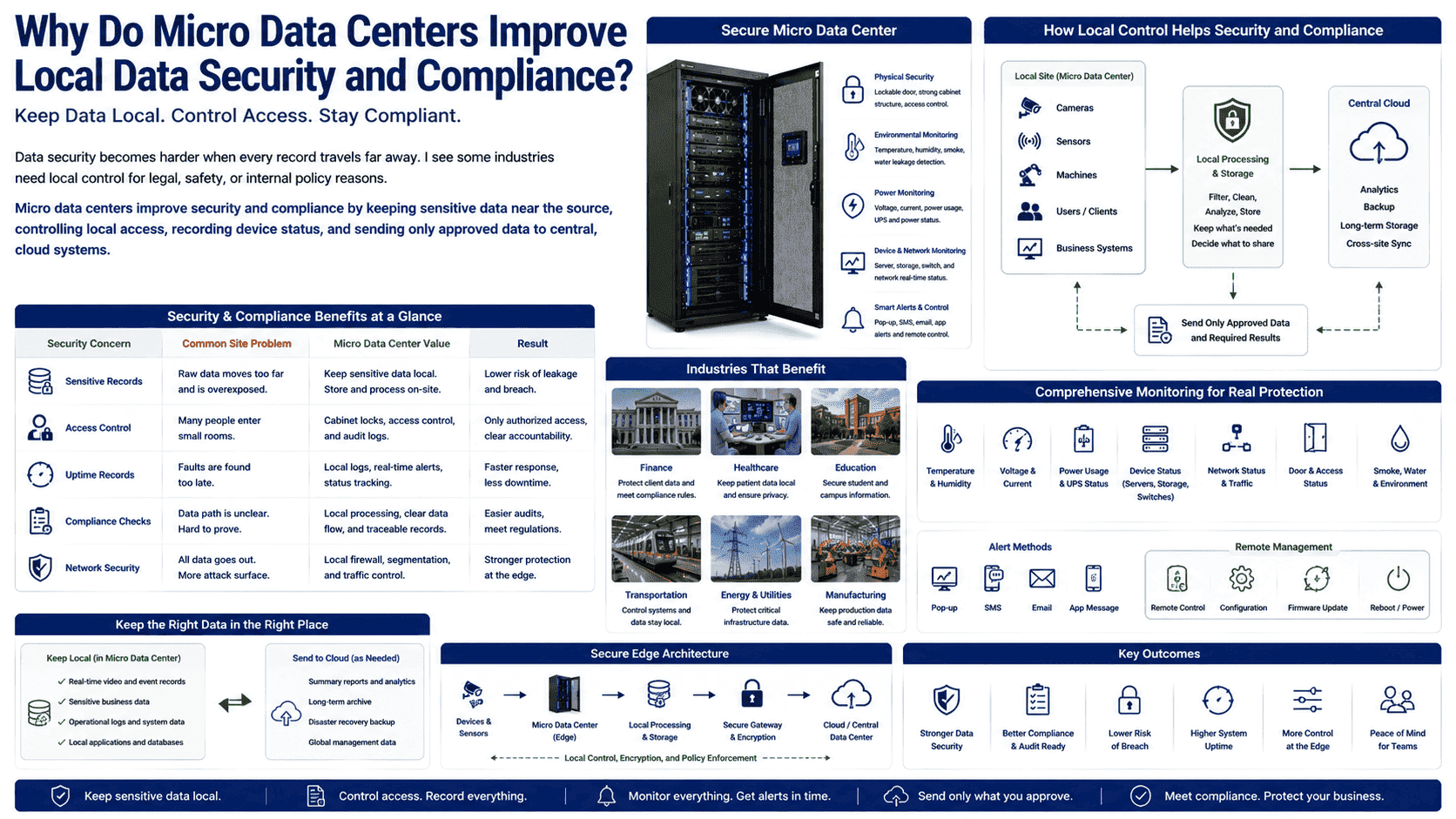 secure micro data center monitoring secure micro data center with monitoring