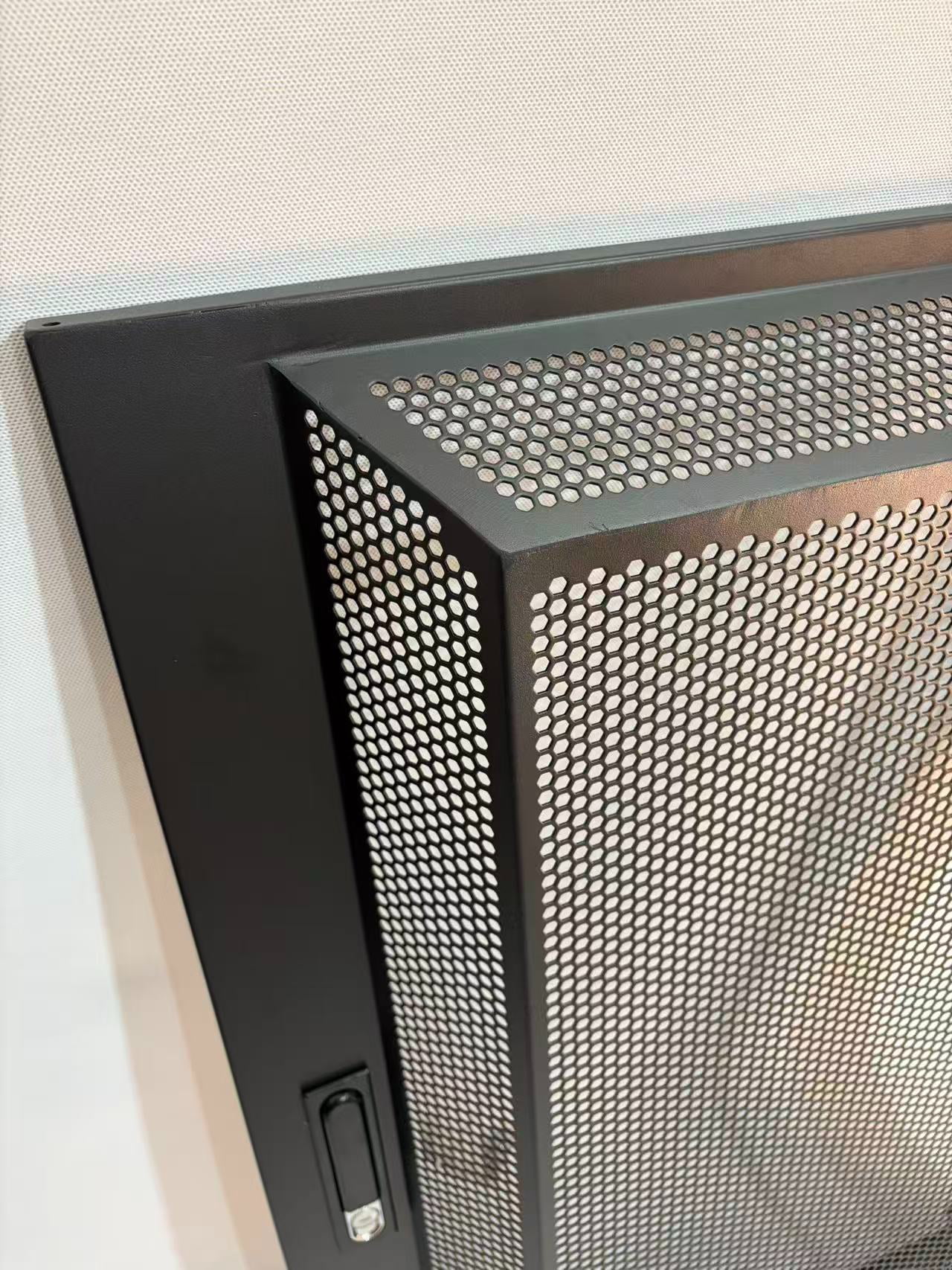 Convex Double-Swing Perforated Mesh Door
