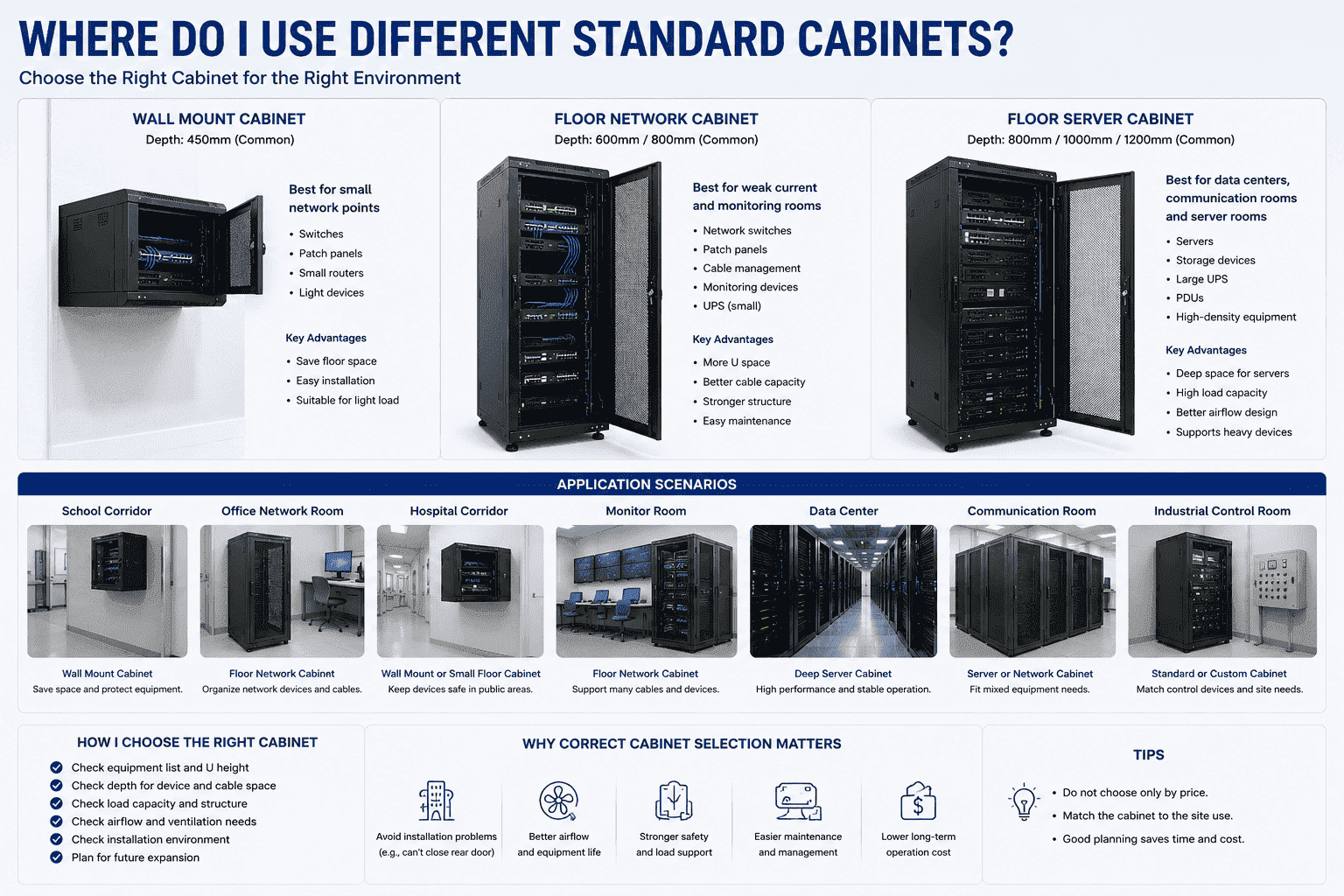 standard cabinet application in data center and building network standard cabinet application in data center and building network
