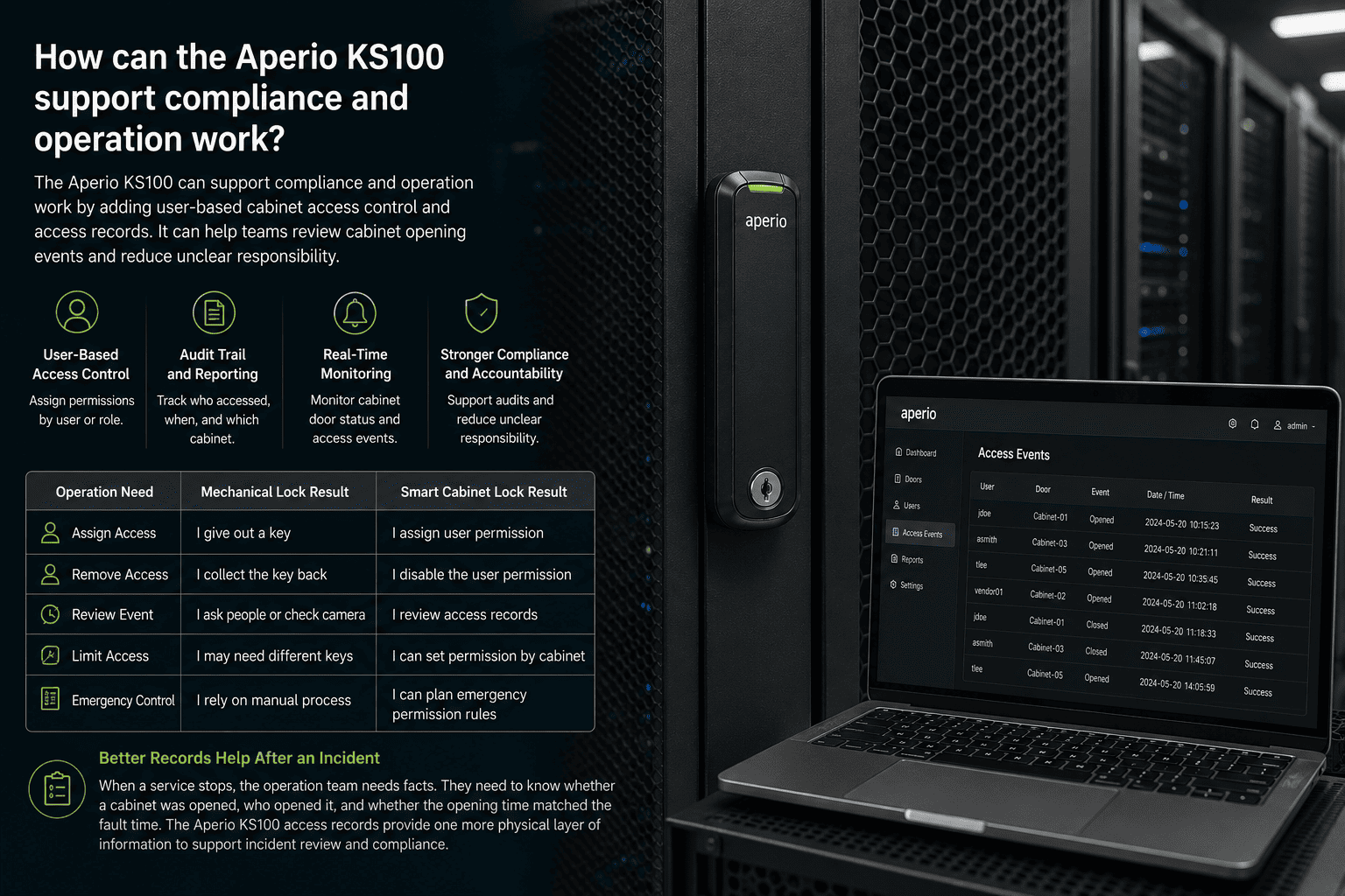 Data Center Cabinet Access Control Audit Records data center cabinet access control audit records