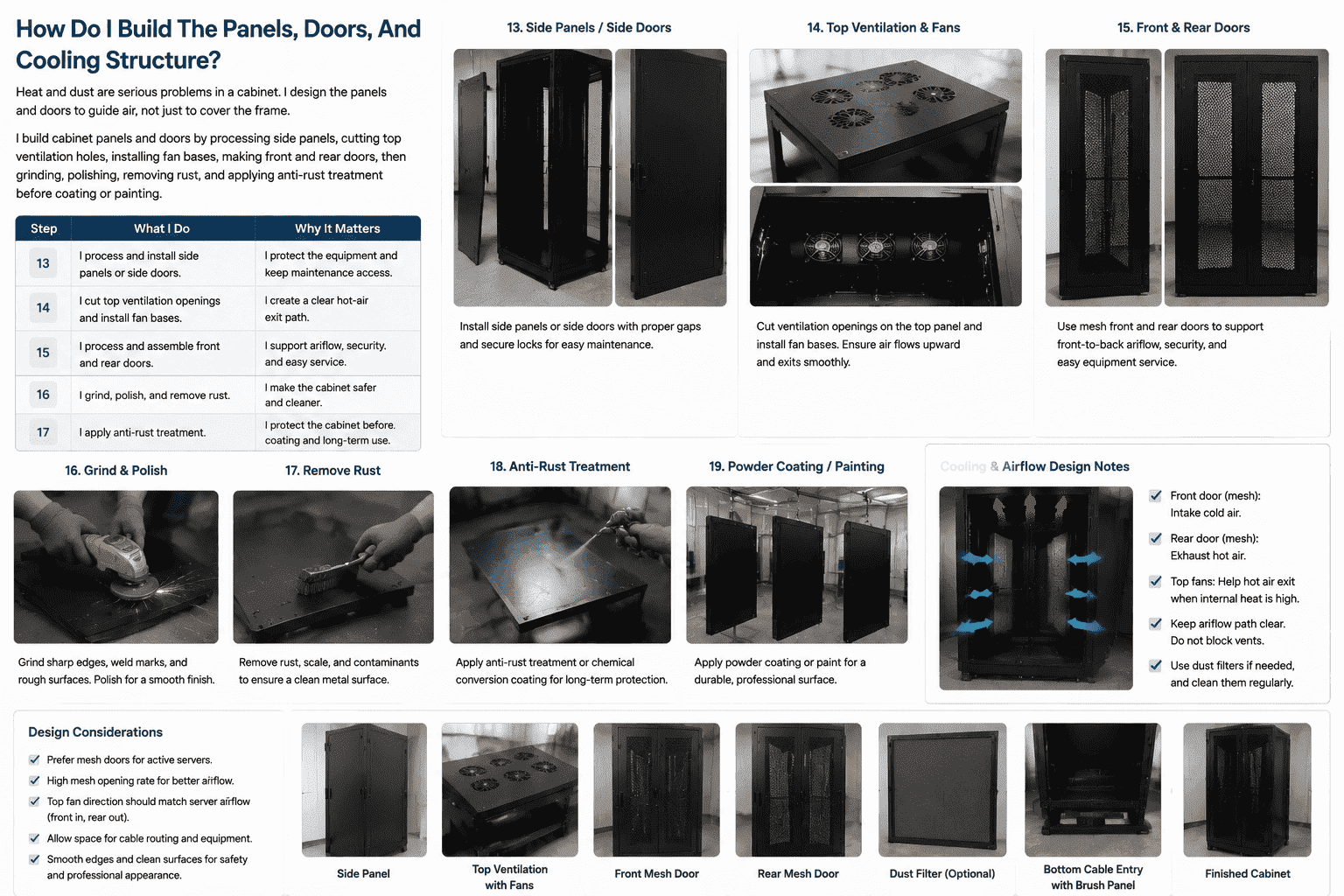 DIY Server Cabinet Panels And Doors DIY server cabinet panels and doors