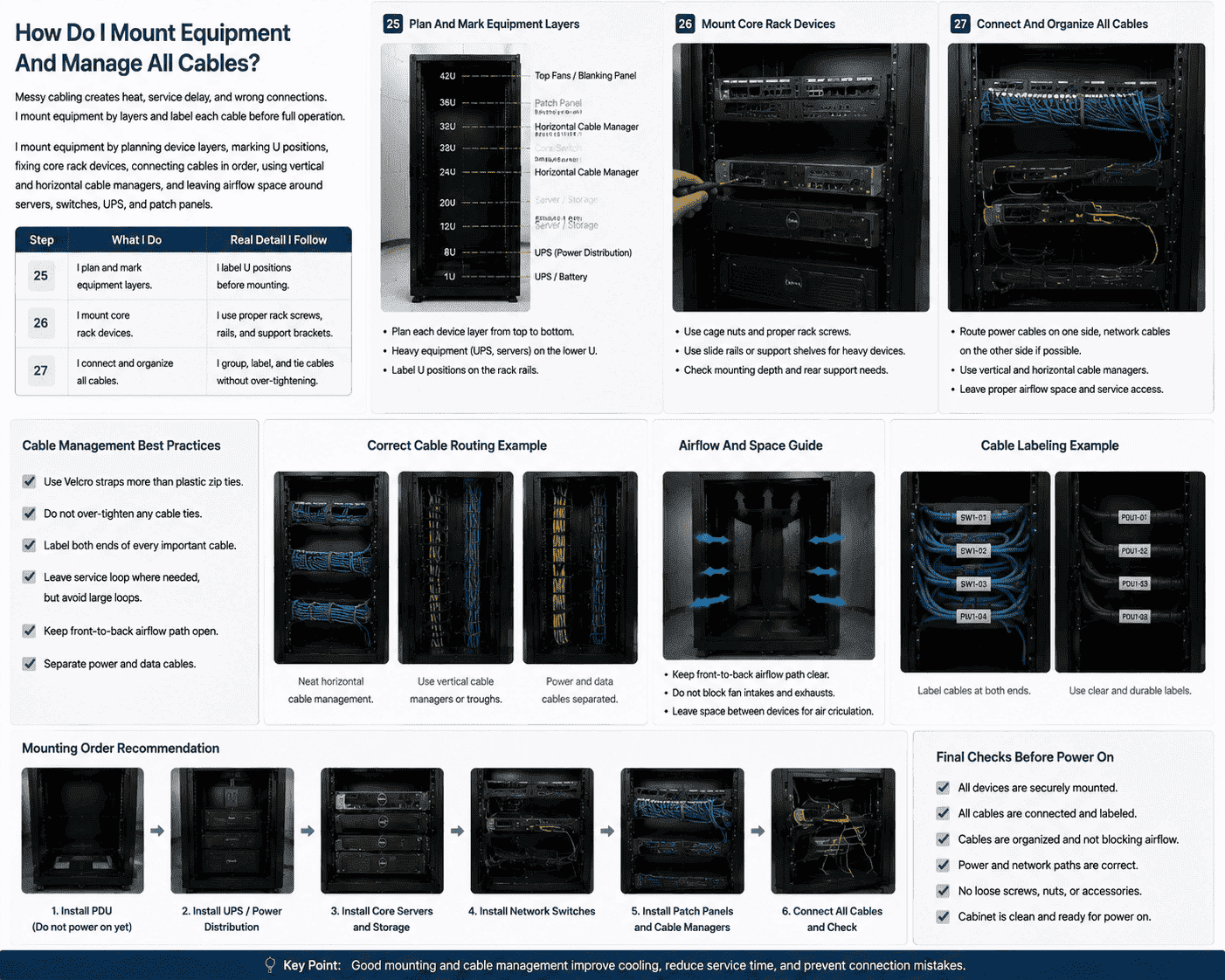 DIY Server Cabinet Equipment Mounting DIY server cabinet equipment mounting