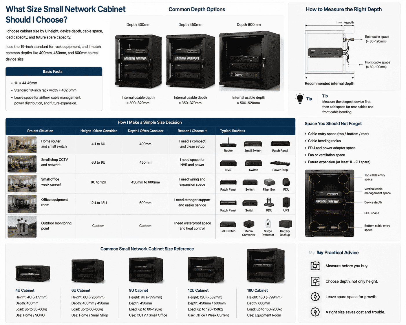 Small Network Cabinet Size Guide small network cabinet size guide