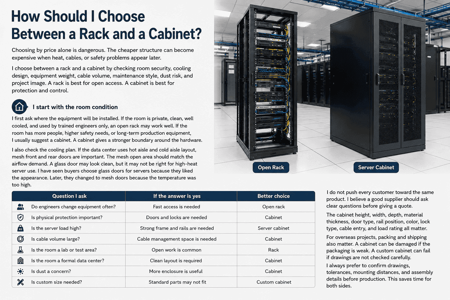 choosing network rack or server cabinet choosing network rack or server cabinet