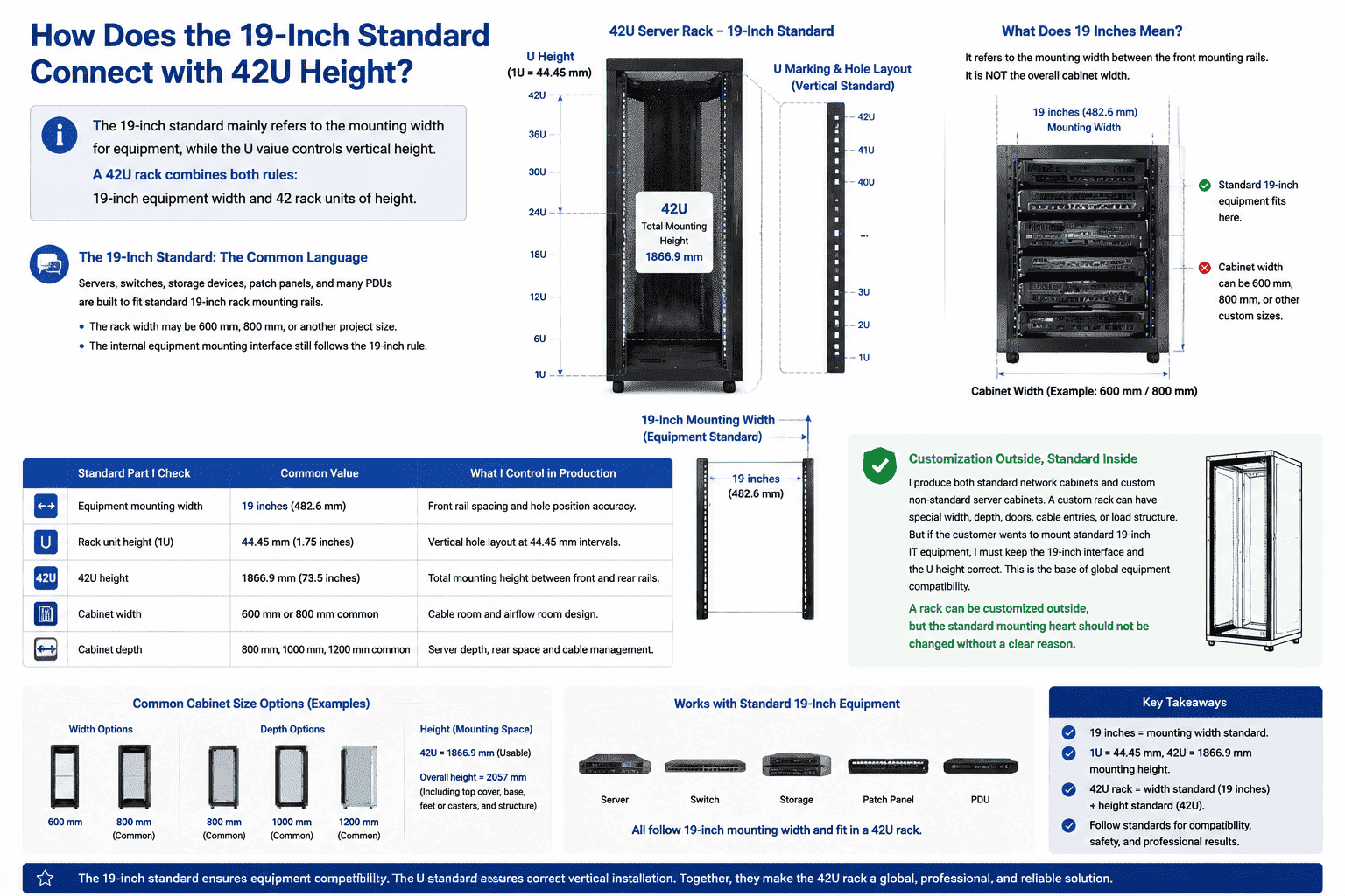 19 inch 42U server rack standard 19 inch 42U server rack standard