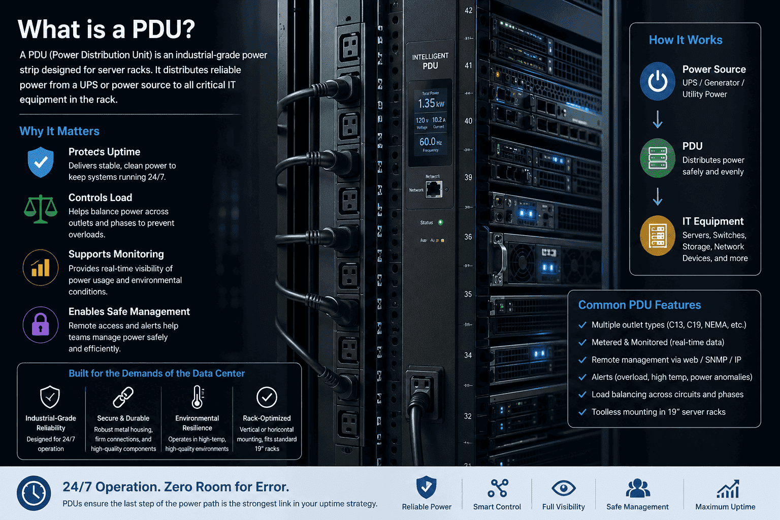 rack PDU mounted in server cabinet rack PDU mounted in server cabinet