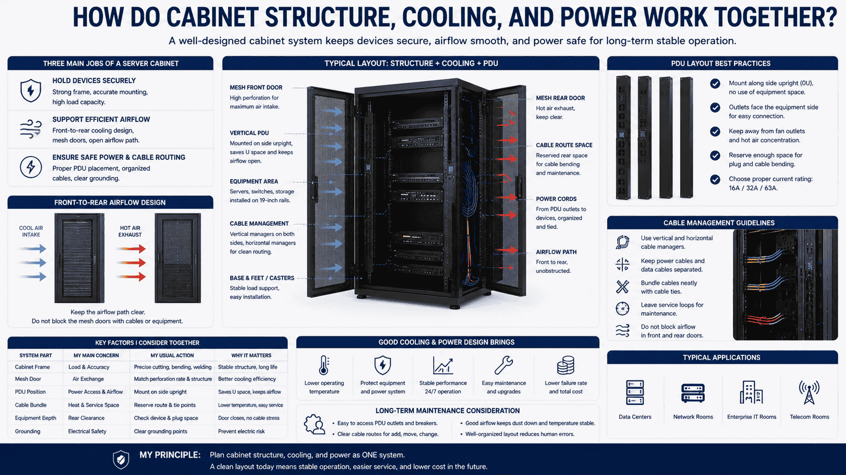 cabinet cooling and PDU layout cabinet cooling and PDU layout