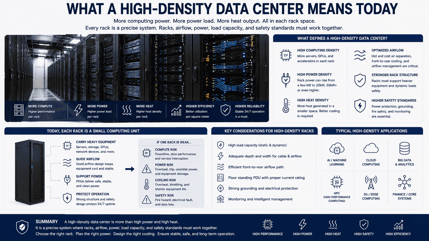 high density data center rack