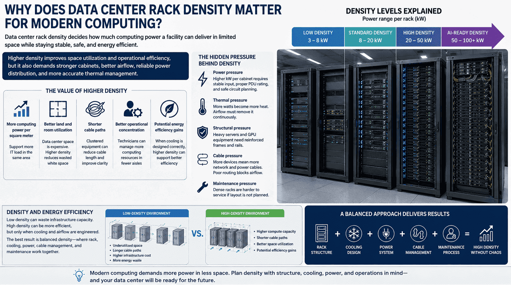 data center rack density for cloud and AI computing