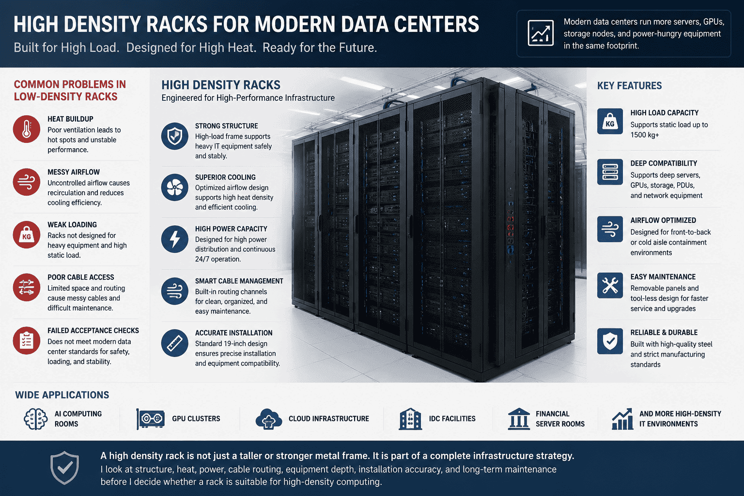 High density racks versus standard racks high density racks compared with standard server racks