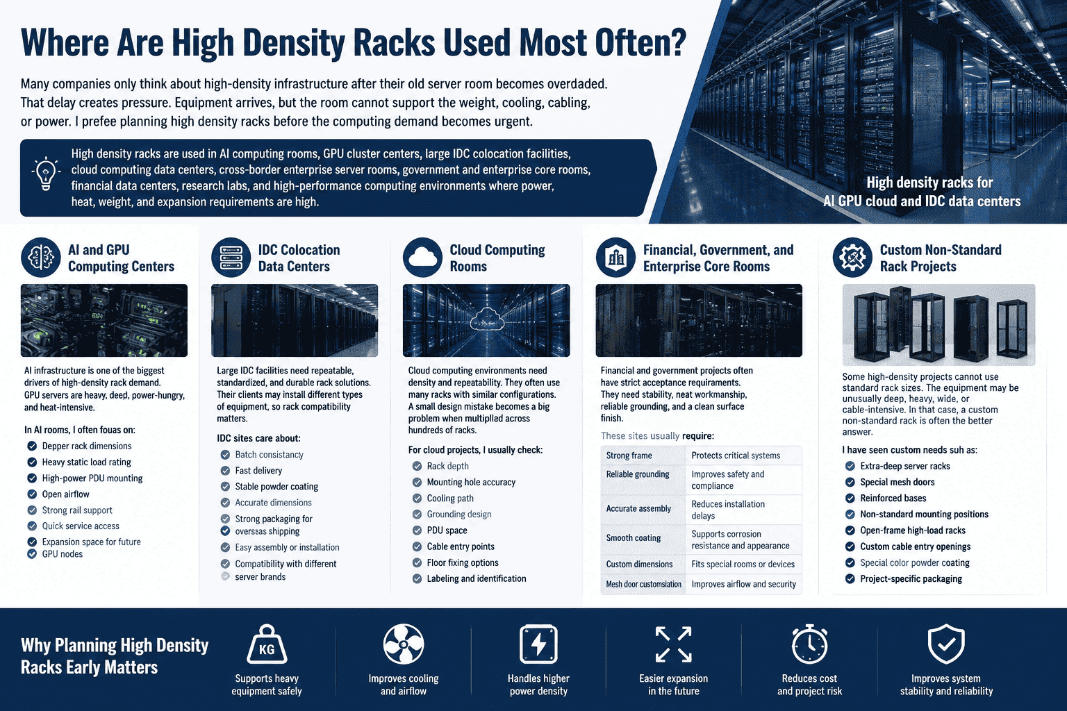 High density racks for AI GPU cloud and IDC projects high density racks for AI GPU cloud and IDC data centers