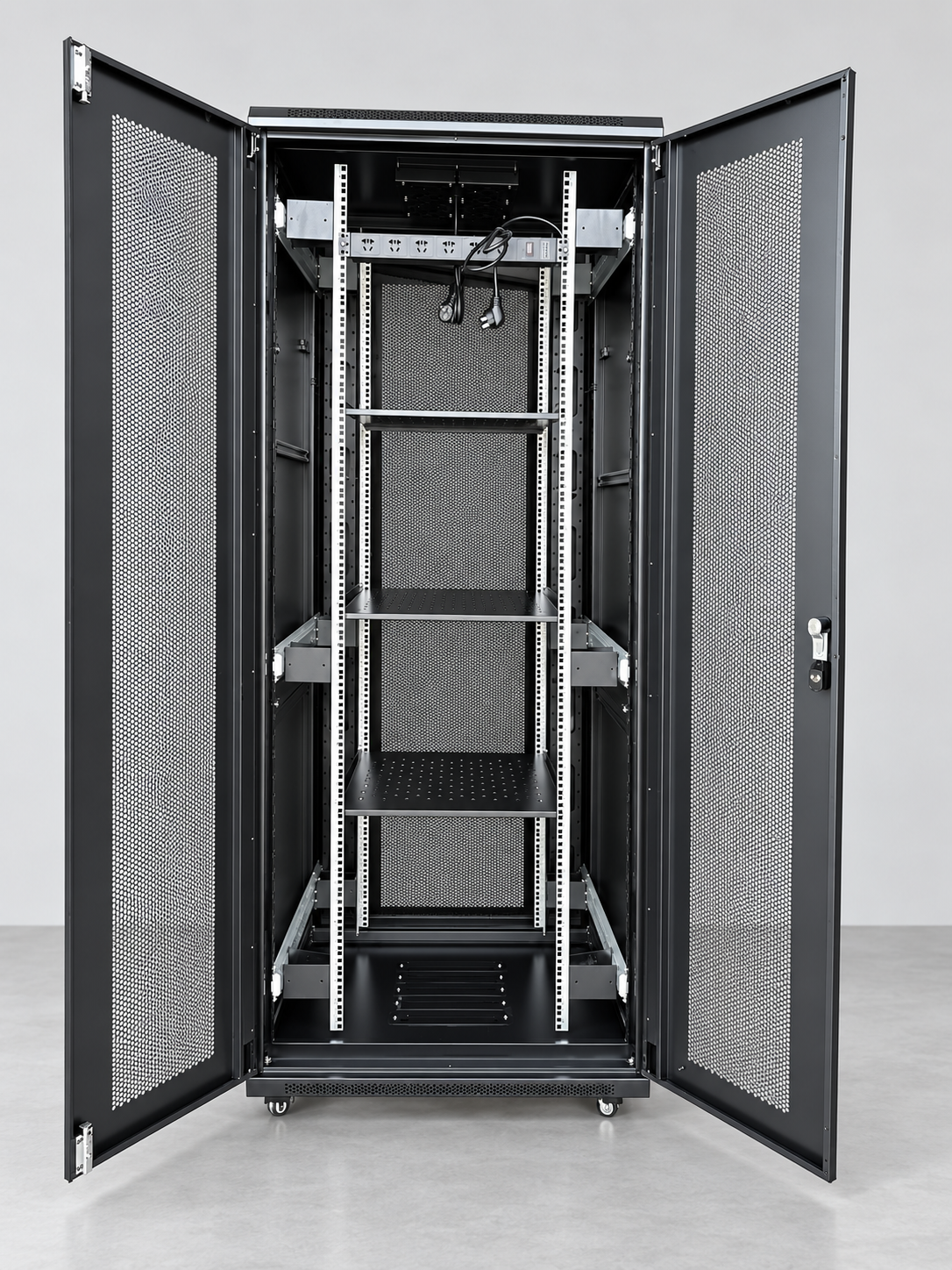 Custom non-standard network cabinet with special dimensions